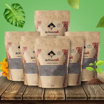 BOKASHI NÉ COMPOSTO ORGÂNICO 500G - 6 UNID