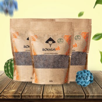 BOKASHI NÉ CACTOS E SUCULENTAS 500G - 3 UNID