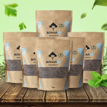 BOKASHI NÉ ERVAS AROMÁTICAS 500G - 6 UNID