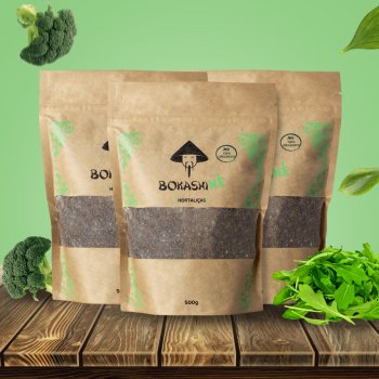 BOKASHI NÉ HORTALIÇAS 500G - 3 UNID