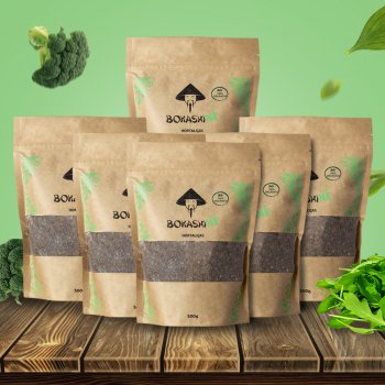 BOKASHI NÉ HORTALIÇAS 500G - 6 UNID